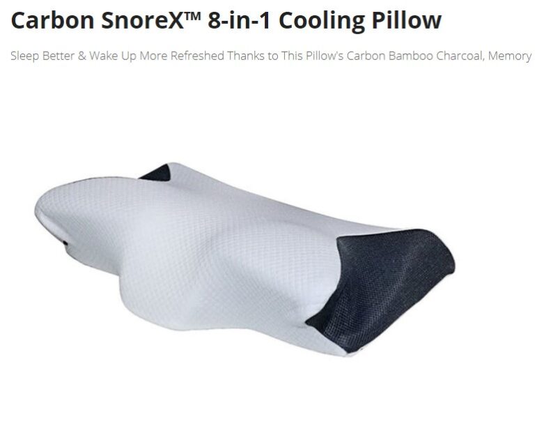 Carbon SnoreX™ 8-in-1 Cooling Pillow